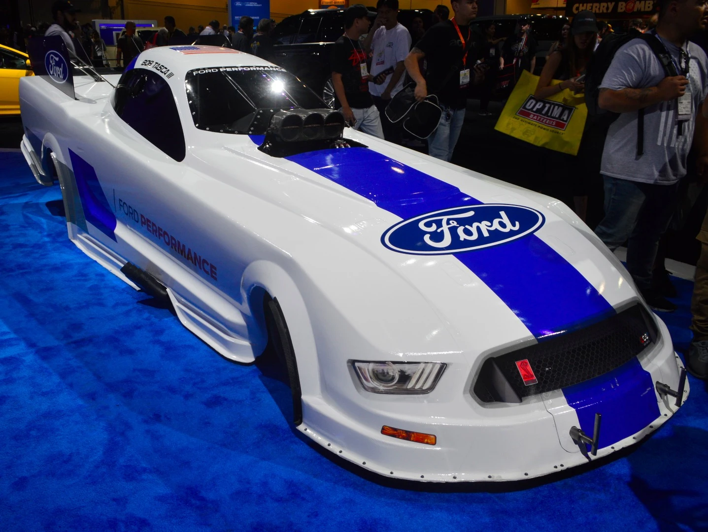A different look for the Ford Mustang: Ford/Bob Tasca Mustang funny car