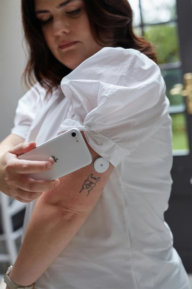 The implant can be configured to receive a signal from a continuous glucose monitor and automatically dispense glucagon when your sugar levels are low
