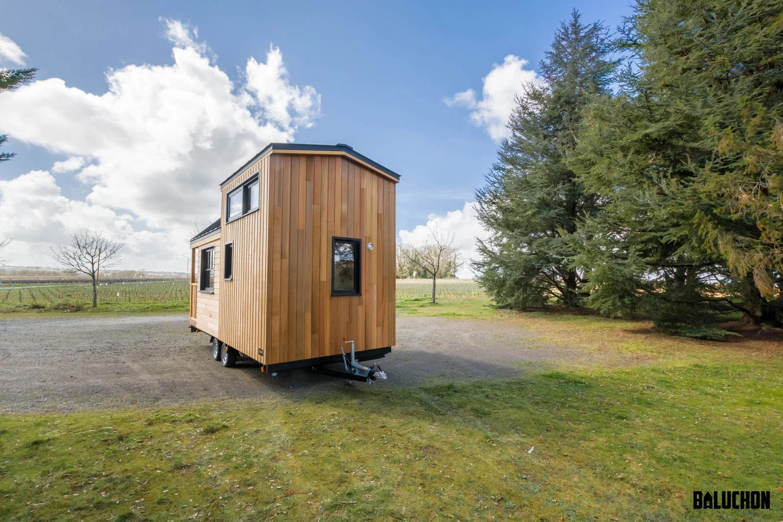The Miss Twain Tiny House gets power from a standard RV-style hookup