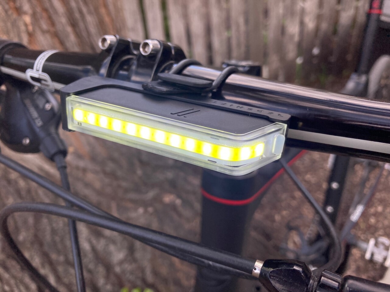 The Multi-Mode device, seen here mounted on the handlebar