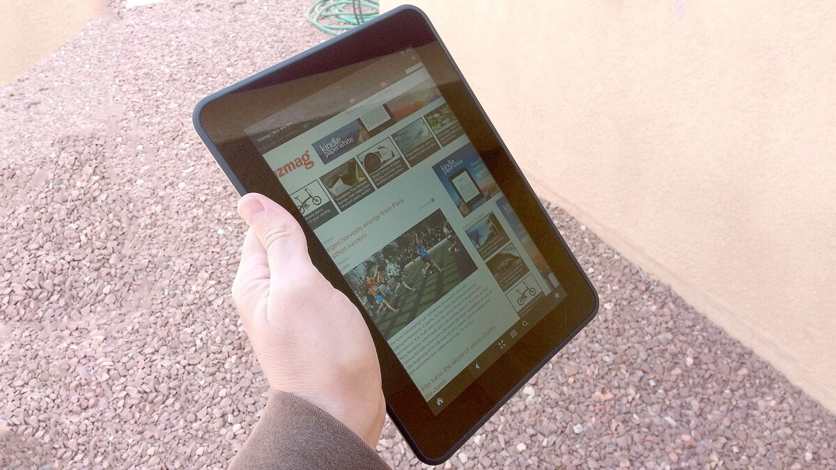 The display is outstanding, and not far removed from the iPad's Retina Display