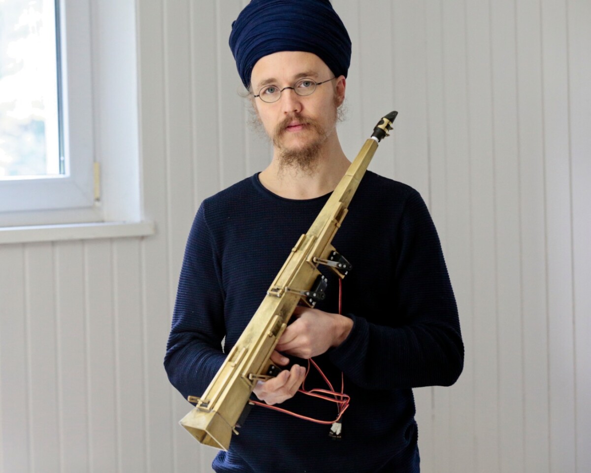 Subhraag Singh with his iPad-controlled Infinitone