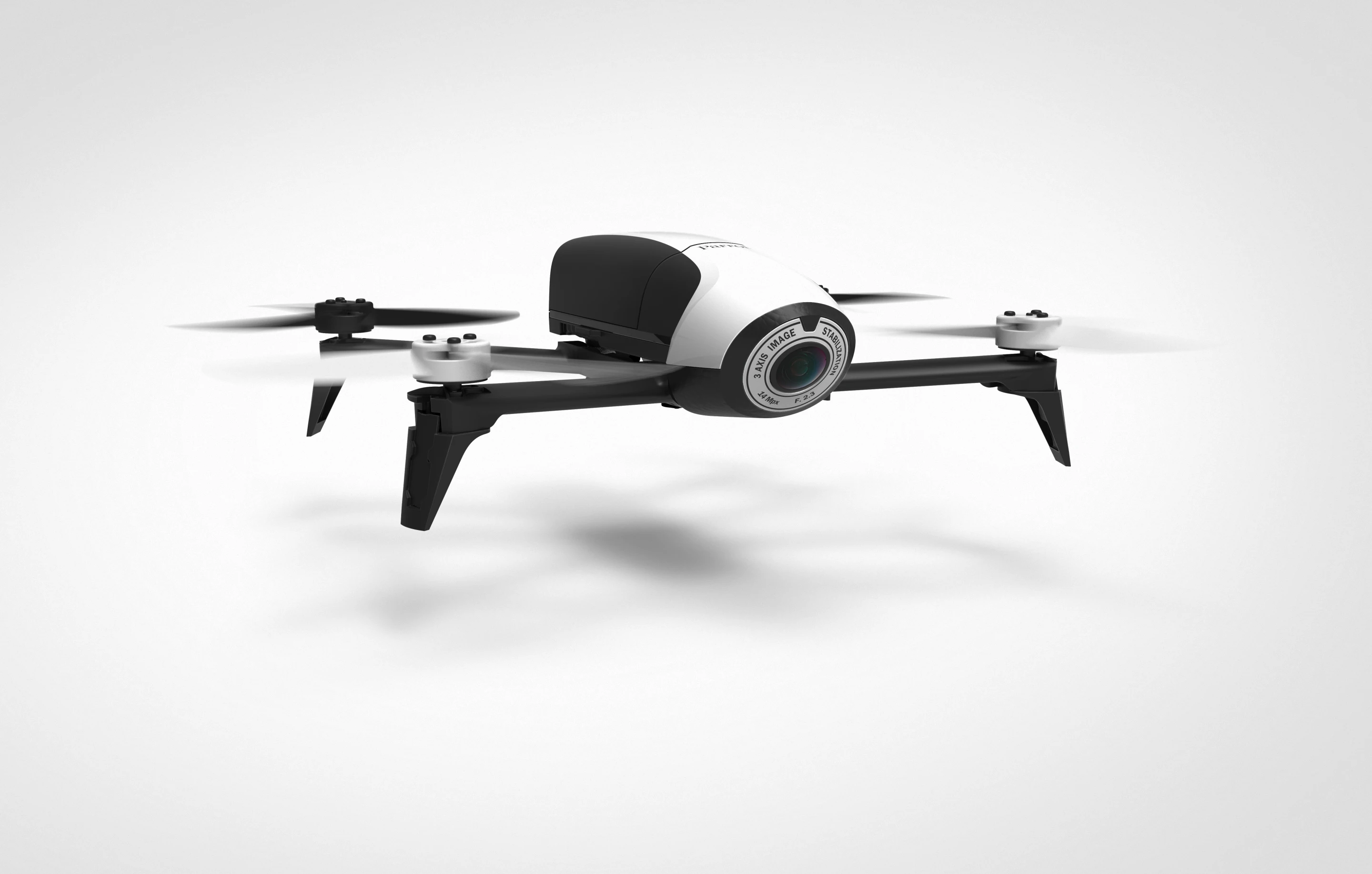 The original had a top speed of 29 mph (47 km/h), whereas the Bepop 2 can zip along at 37 mph (60 km/h) horizontally
