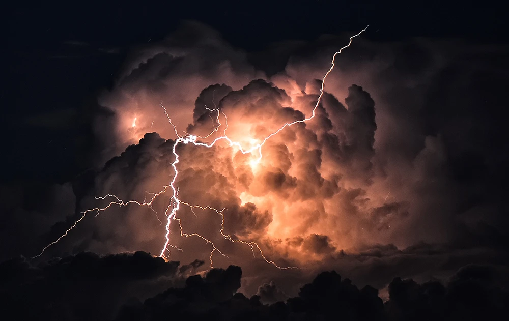 Nominee, Amateur, Nature. Lightning in Cape Maleas, Greece