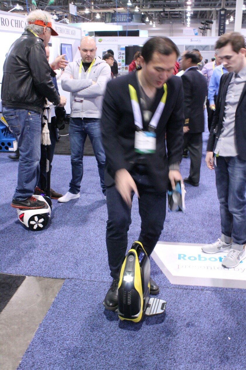The V3 unicycle (Photo: Eric Mack/Gizmag.com)