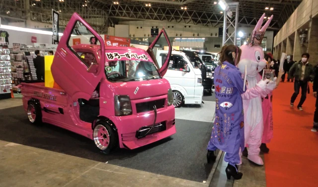 Small K-Trucks are very popular in Japan – this is one of the more outlandish examples on show (Photo: Stephen Clemenger/Gizmag.com)