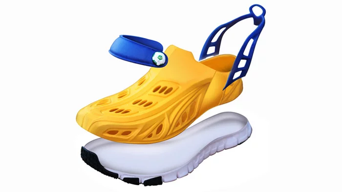 The components that go into the Crosskix shoe