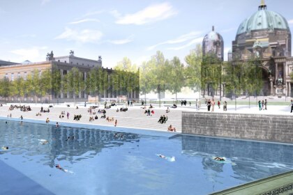World's longest swimming pool concept wins the Holcim Gold Award