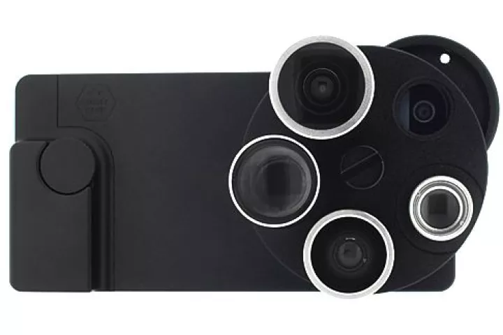 Turtleback's TurtleJacket PentaEye packs four lenses and a specialist lens mount into an attachment tailored to the iPhone 5