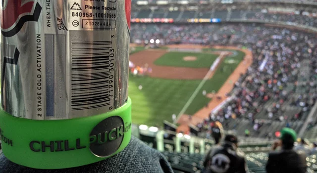 The Chill Puck in use at a baseball game