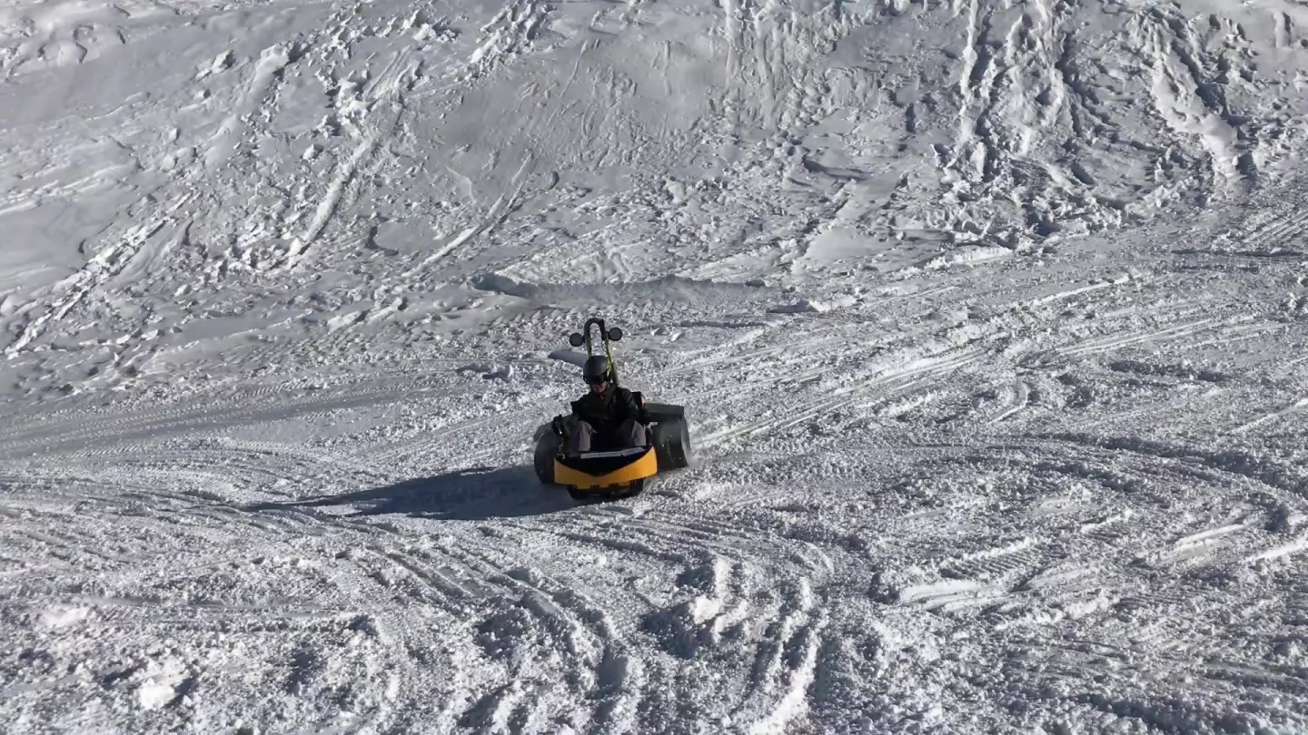 Motoring and drifting on snow