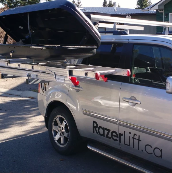 The RazerLift can be used for roof boxes, ladders, bike racks and more