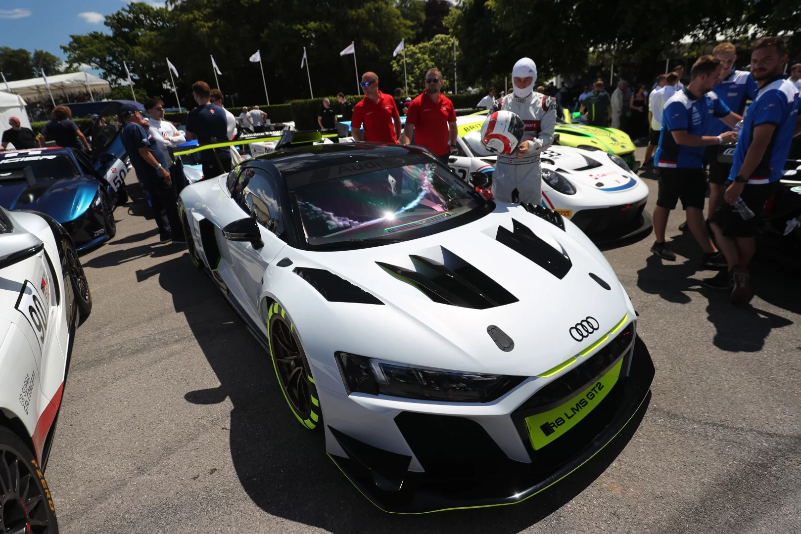 Audi made a worldwide debut for its R8 LMS GT2 at Goodwood 2019