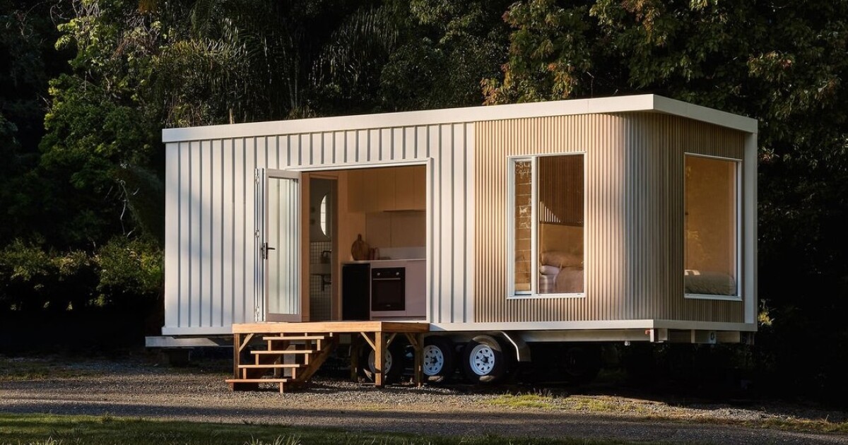 Stylish Harper Tiny House breaks from the standard small living design