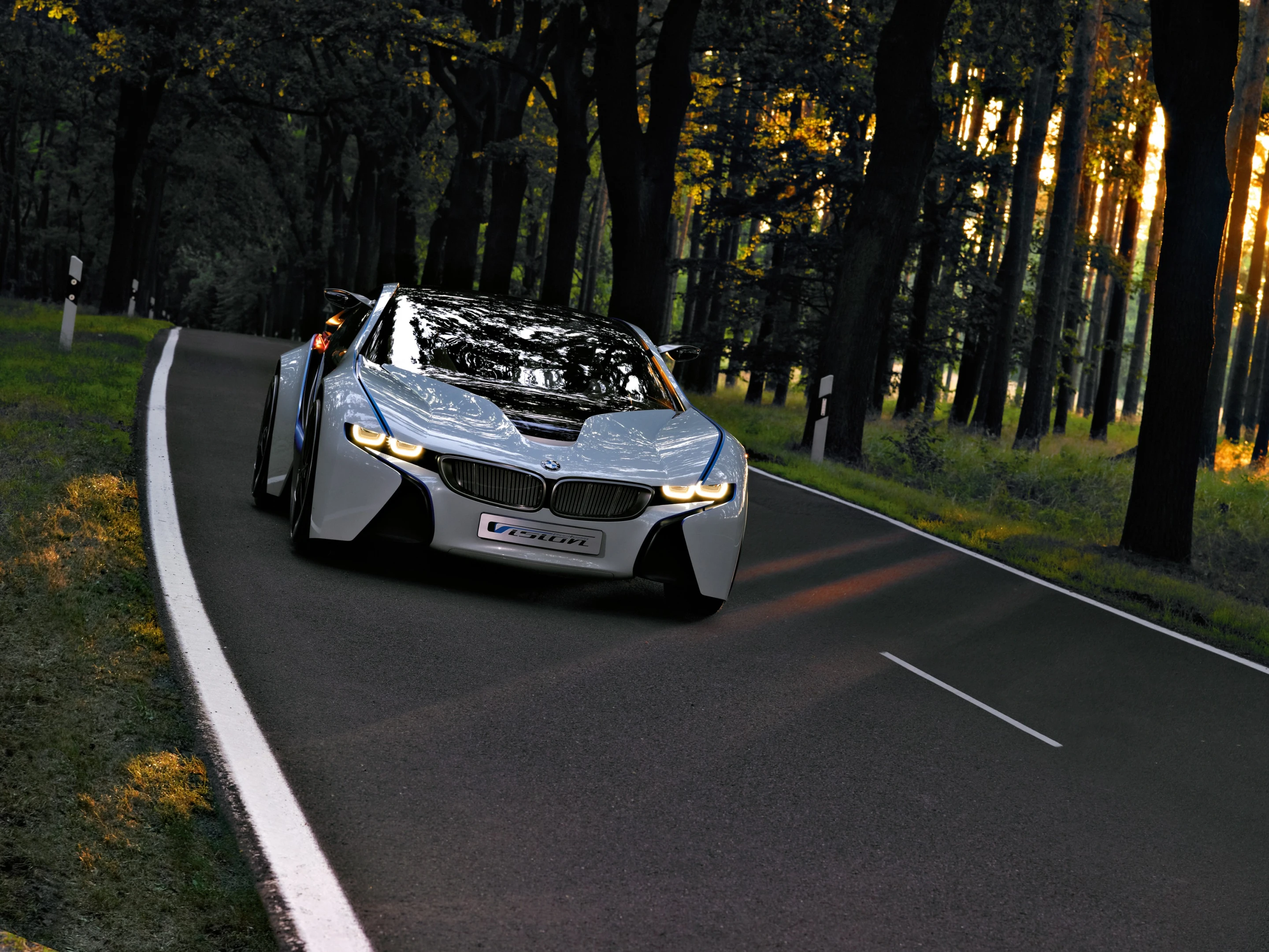 With an electric motor on each axle, the Vision EfficientDynamics is an AWD car