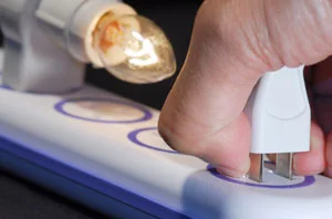 Accidental physical contact with the parallel blades of a partly connected plug or experimental metallic insertion by investigative young hands needn't be the life-threatening worry it can be with standard power outlets