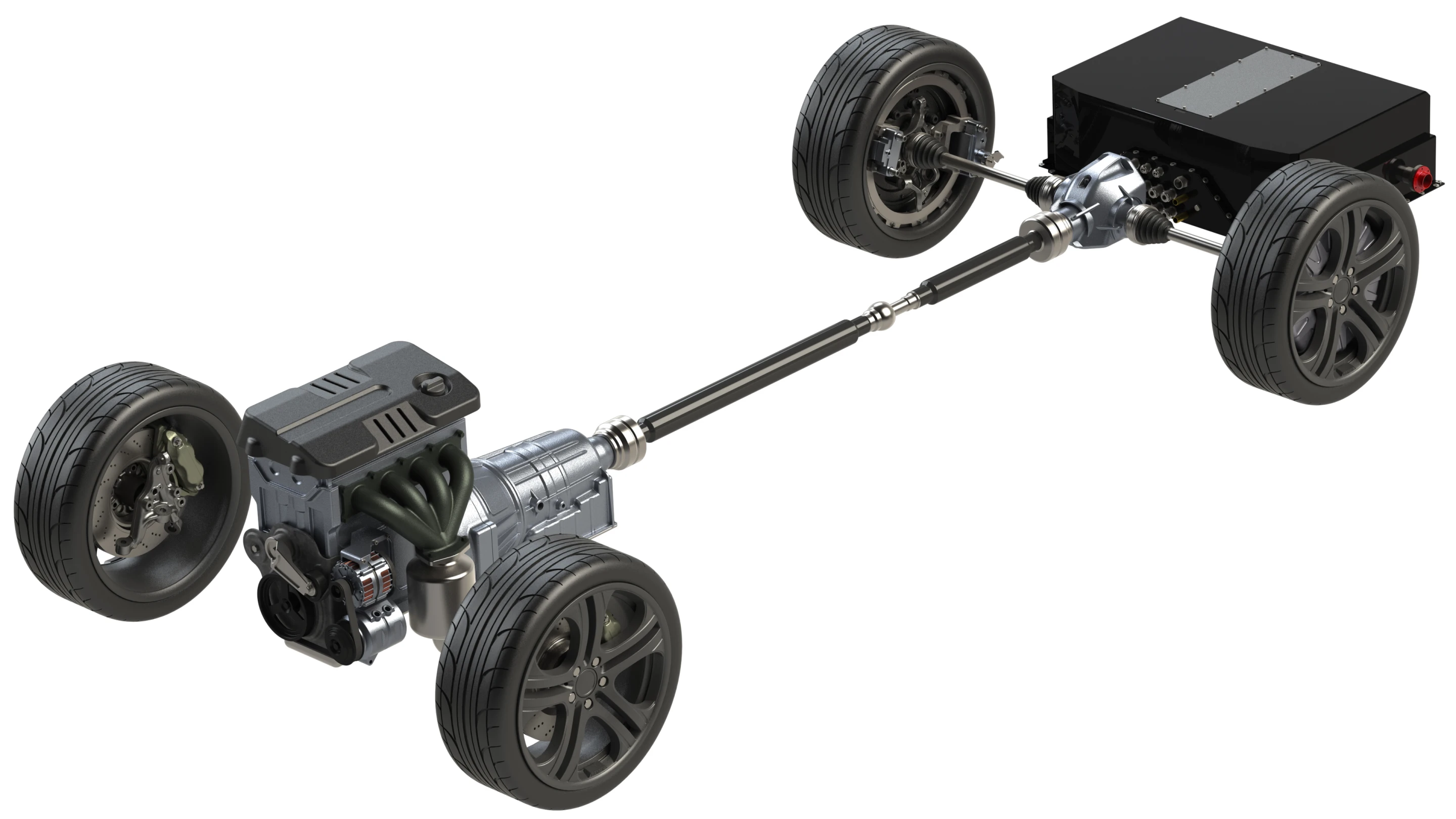 The tiny miracles are capable of providing 1,000 Nm (735 lb.ft.) of torque and 75 kW (100 hp) of power to each wheel