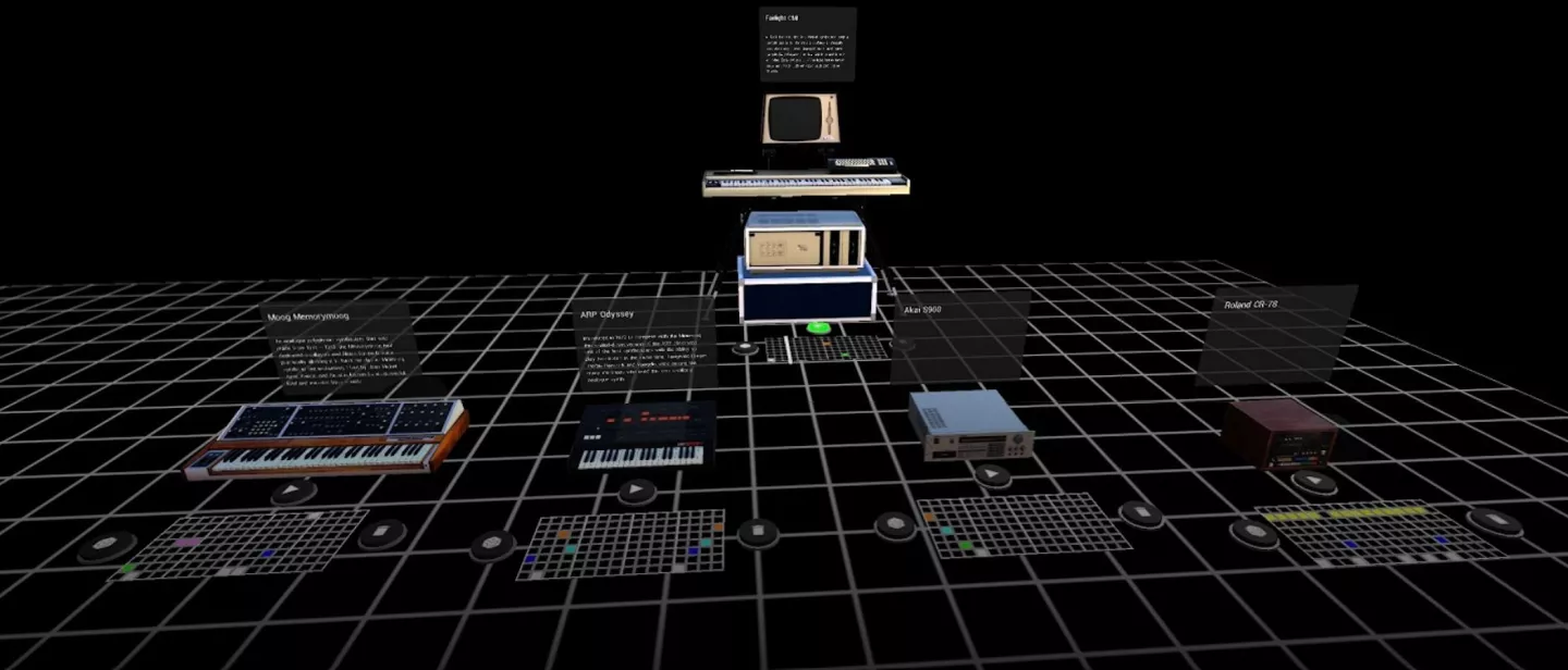 The AR Synth experiment puts five classics synthesizers under your control