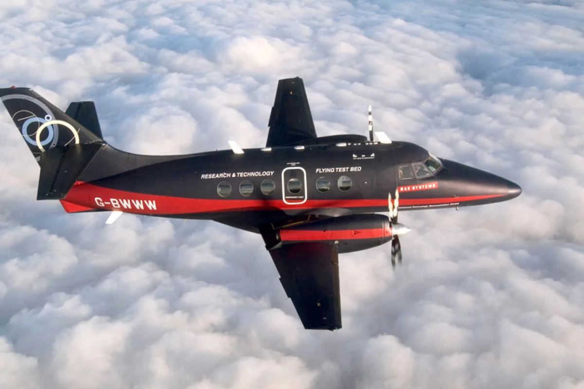 The modified Jetstream that flew 500 miles (800 km) under ground supervision (Photo: BAE Systems)