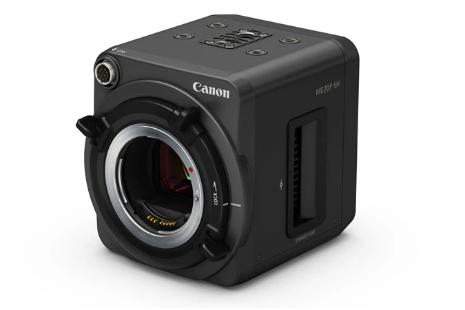 The ME20F-SH comes with an EF mount for compatibility with Canon's interchangeable EF glass