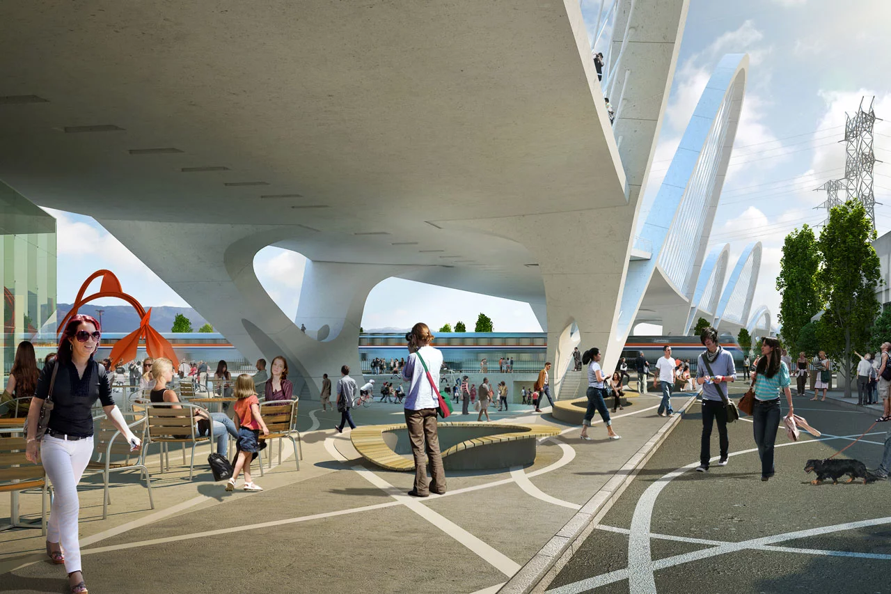 Large open areas will be created below the bridge, which will be made into recreational green spaces
