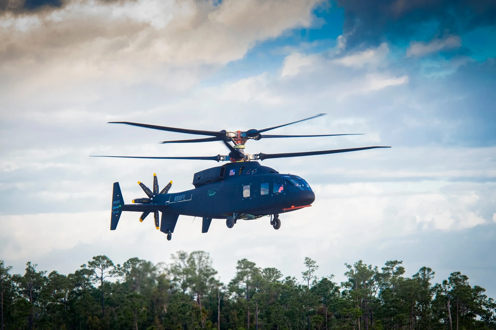 The Defiant made its first flight at Sikorsky's West Palm Beach facility on Thursday