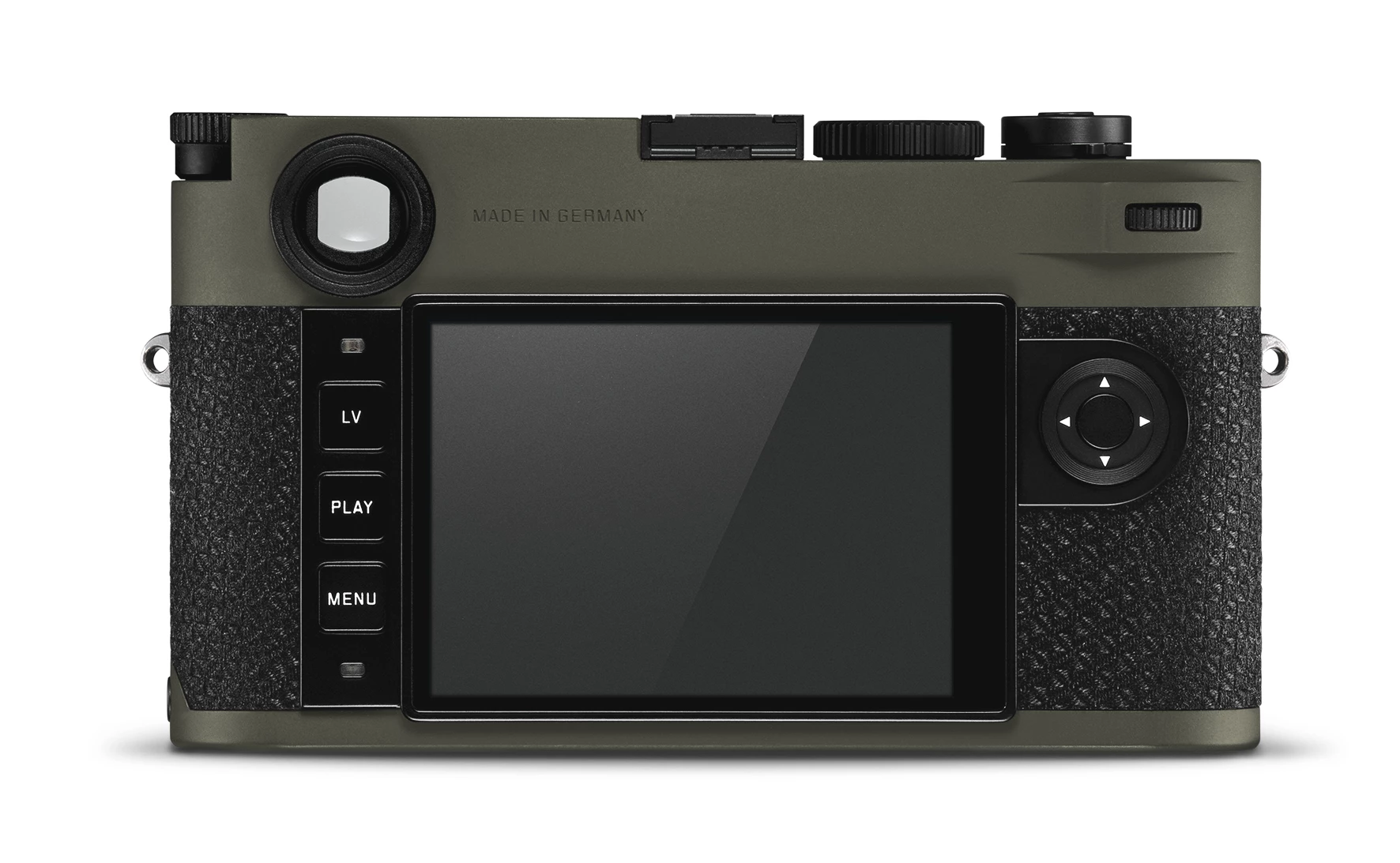 Around back, there's a bright line-frame viewfinder and 3-inch display