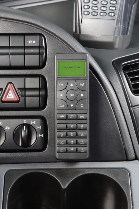 Mercedes Benz truck navigation system control pannel