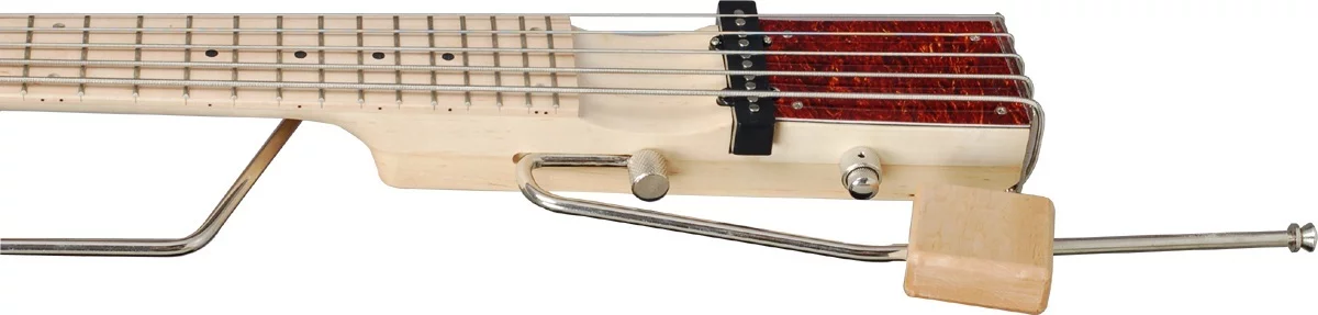 The five string, fretted Basstar - notice the "Pop Notch" in front of the pickup, for players to dig in and get funky