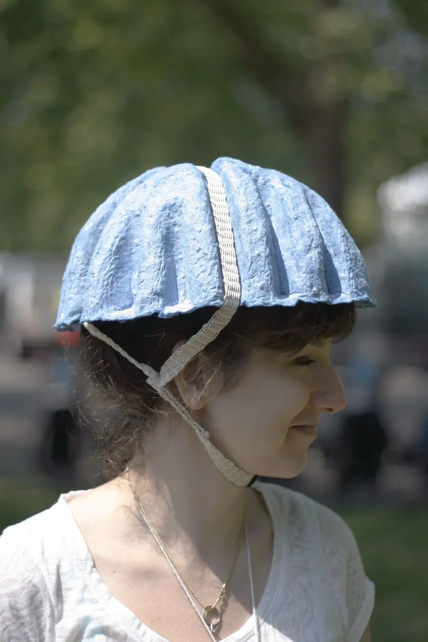 The Paper Pulp Helmet comes in a range of different sizes to suit all people