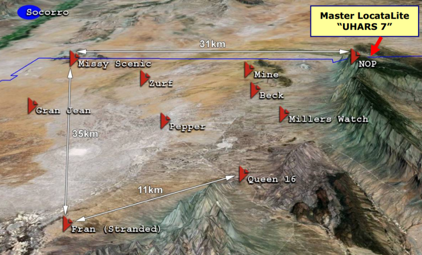 LocataNet installed at the White Sands Missile range