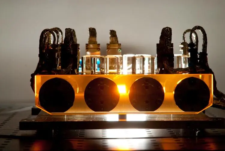 LTP's flight optical bench (Image: Albert Einstein Institute)