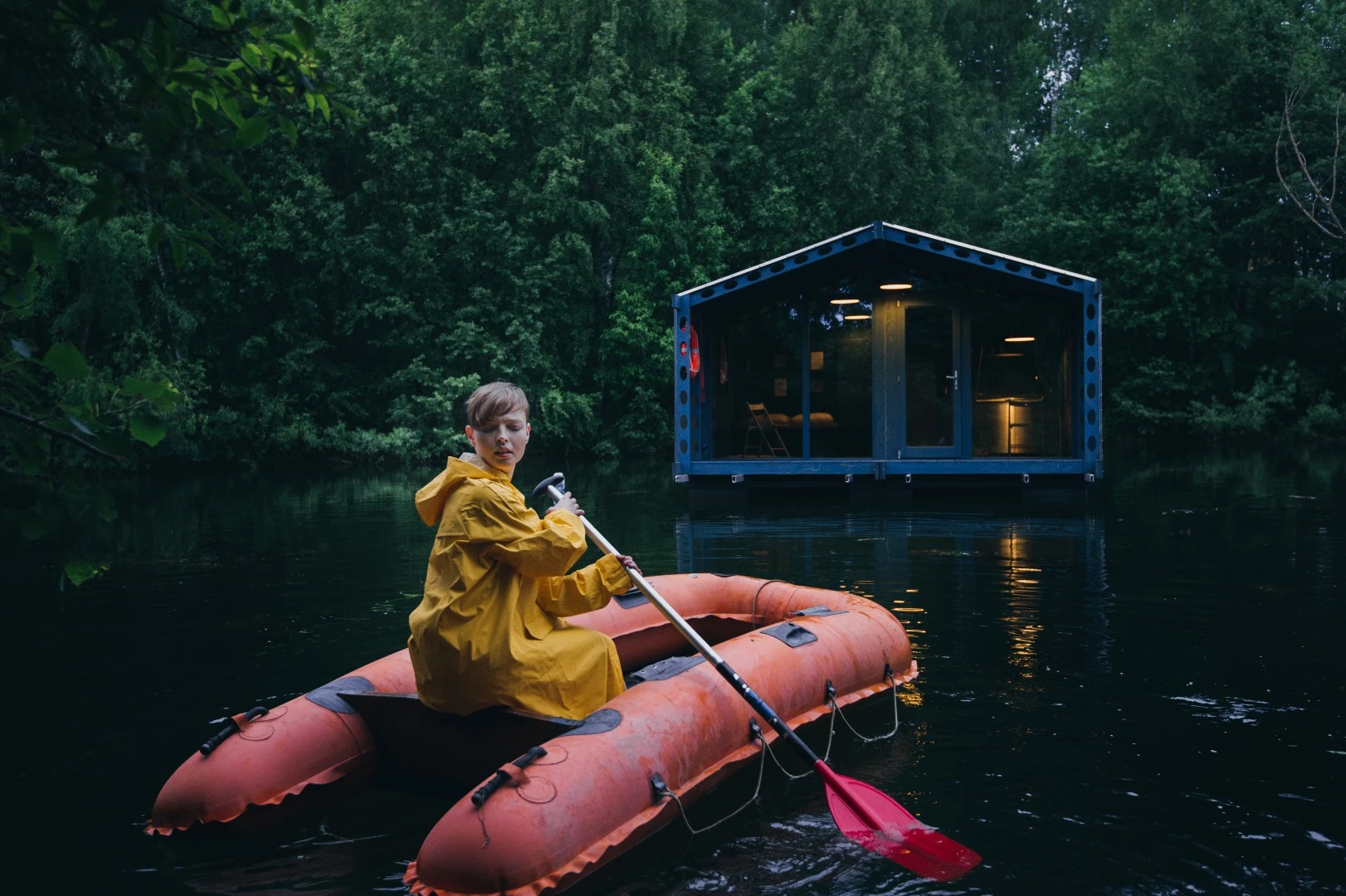 The off-grid floating micro-cabin is named DD16