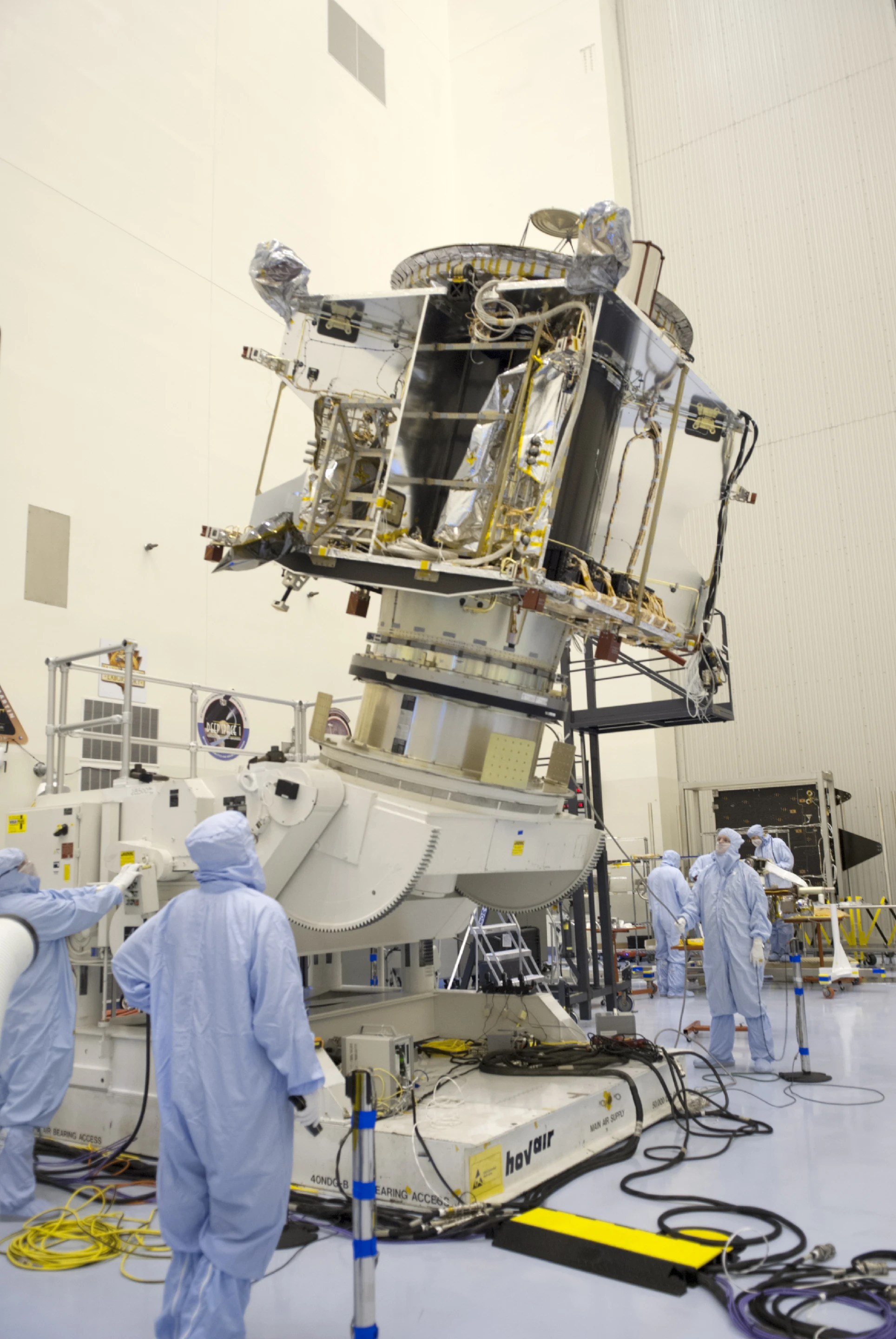 MAVEN undergoing preflight processing (Image: NASA/ Jim Grossmann)