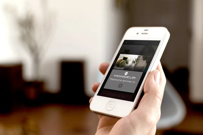 The Monsieur smartphone app
