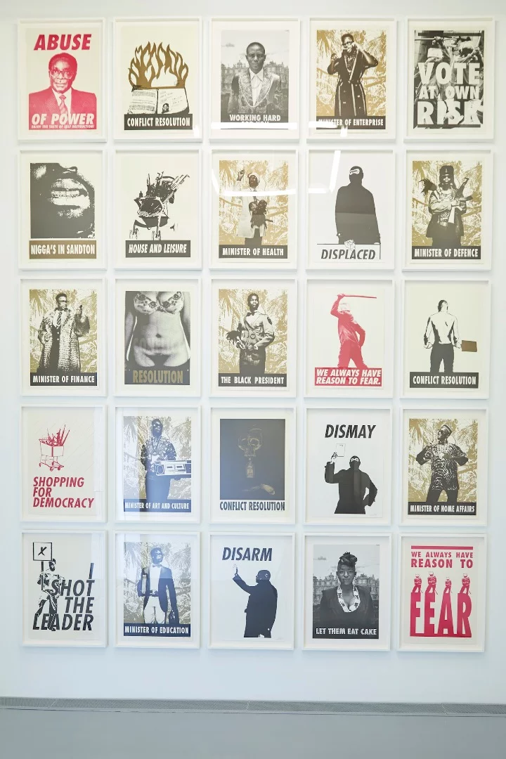 A small selection of the art on display in Zeitz MOCAA. This work is by Kudzanai Chiurai