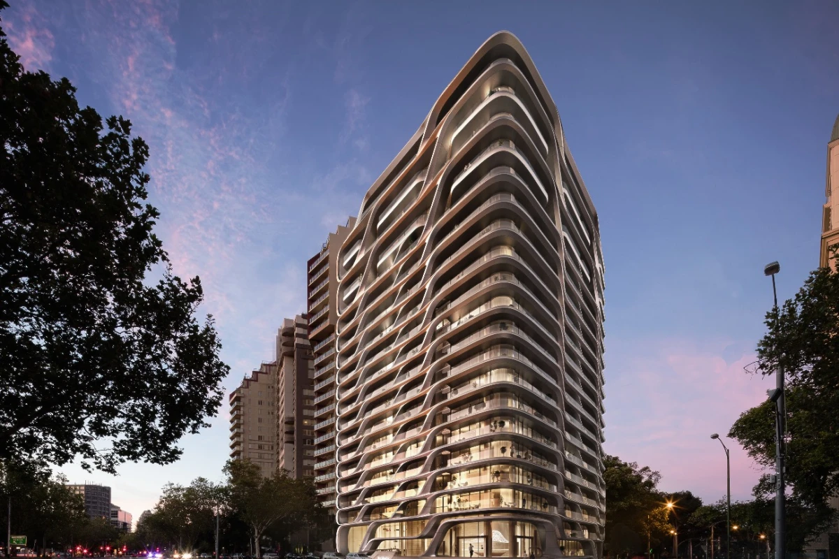 The Mayfair Residential Tower would rise to a height of 64.4 m (211 ft)