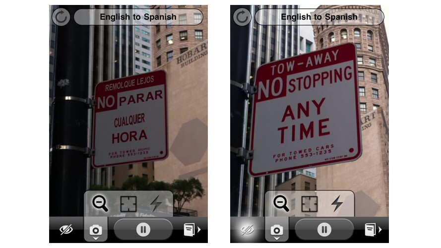 Word Lens uses OCR to translate the words in an image