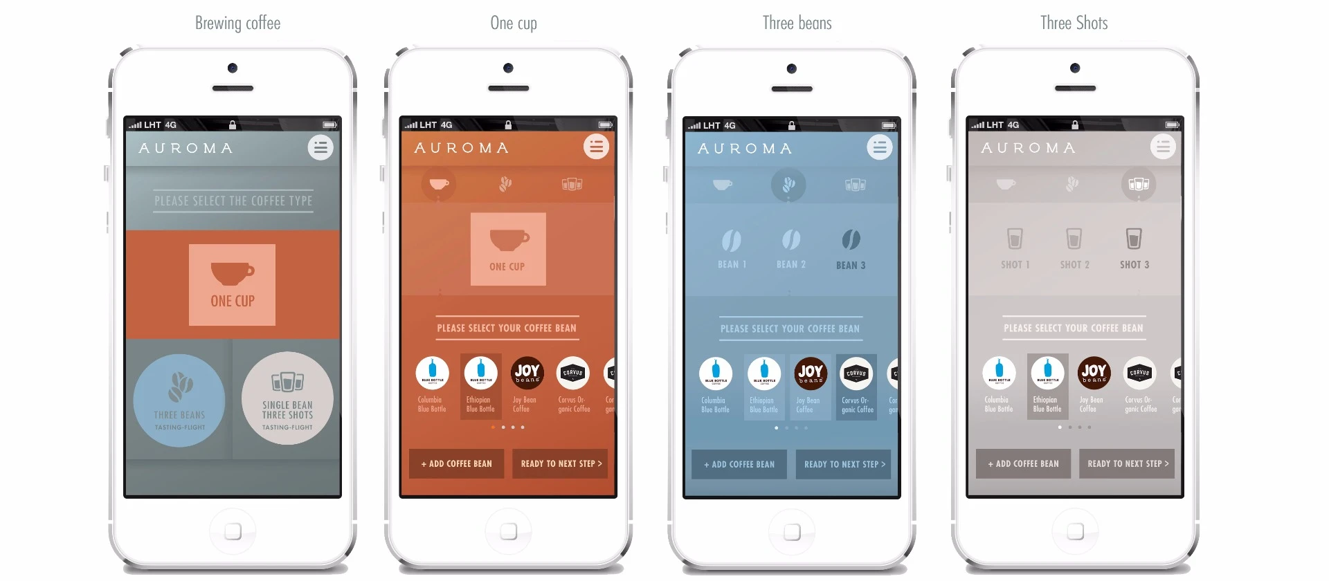 The Auroma One mobile app provides users with more precise control over how coffee is brewed