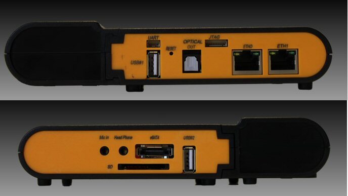 Connectivity options include Gigabit Ethernet, USB, eSATA, Wi-Fi and Bluetooth, with JTAG and UART interfaces too