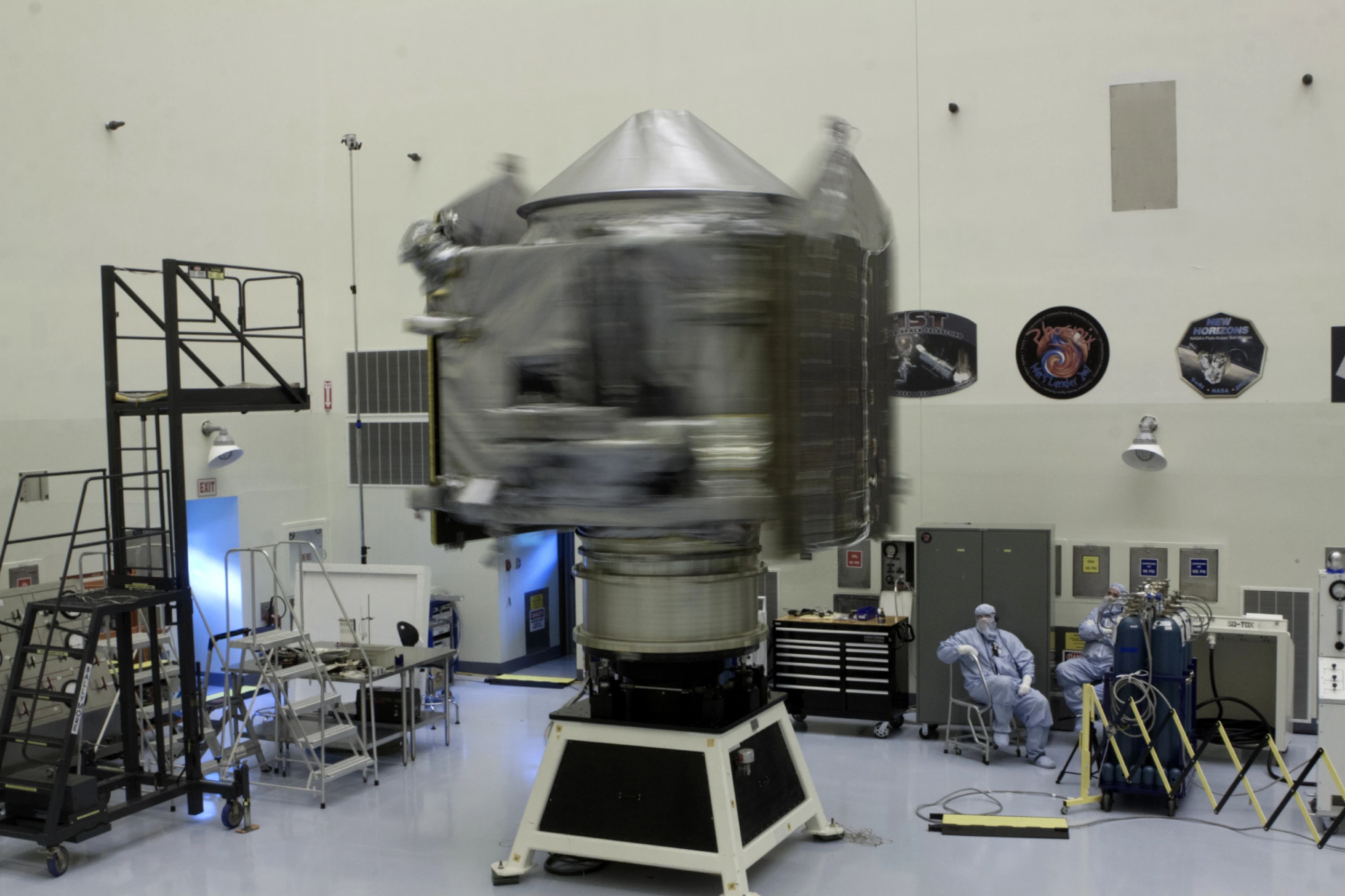 MAVEN spin test (Image: NASA/Kim Shiflett)