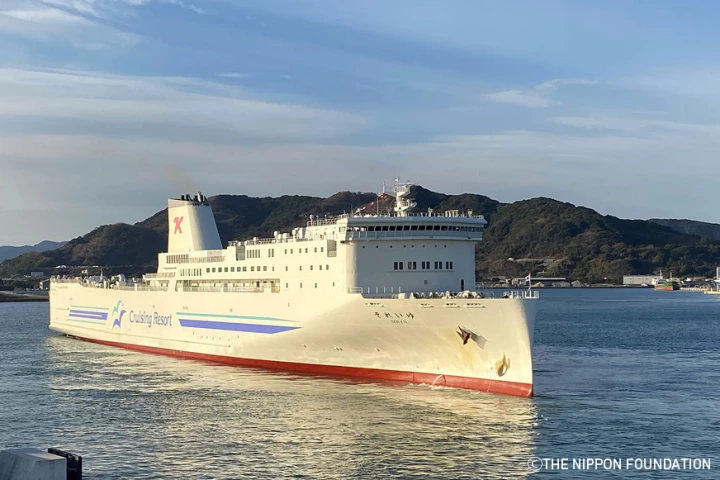 The Soleil ferry on its Iyonda Sea run this week – the event was claimed to be the world's first demonstration of a fully autonomous large vehicle ferry