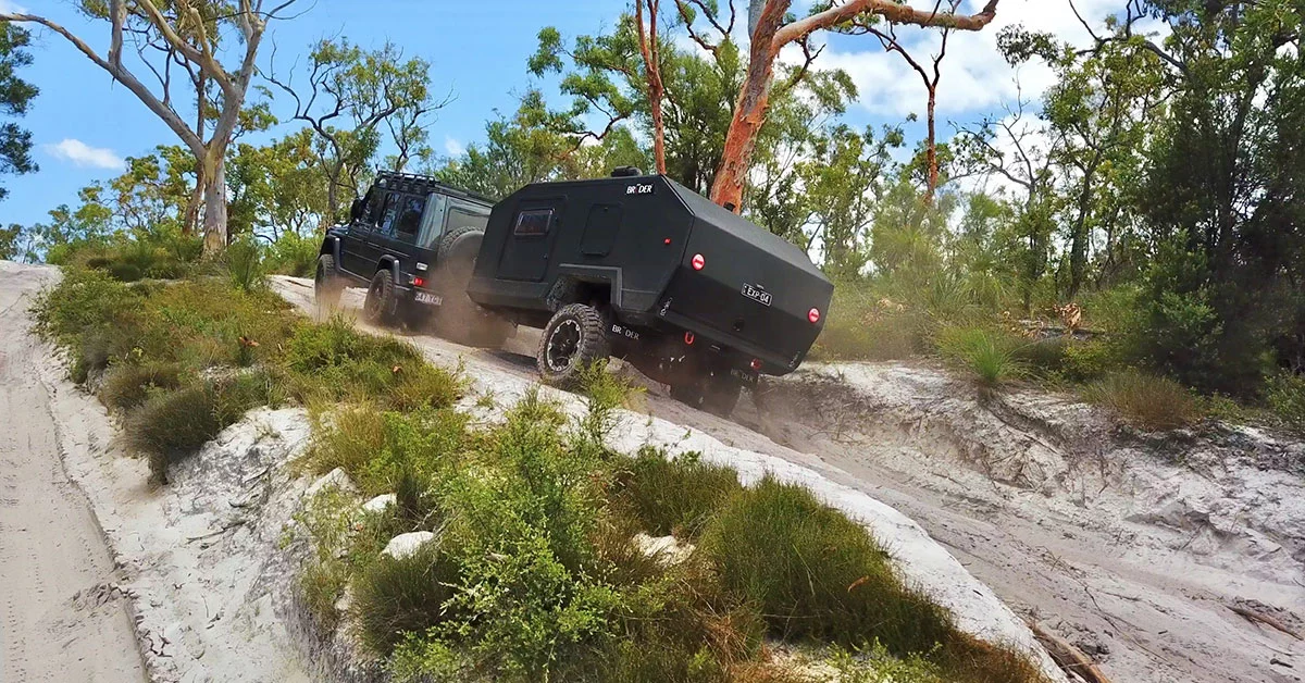 Like the EXP-6, the Bruder EXP-4 relies on a custom-built adjustable air suspension for eating up bumps and adjusting clearance