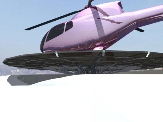 Headland's retractable helipads for yachts