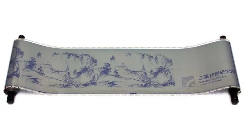Taiwan's Industrial Technology Research Institute has developed a highly flexible electronic paper that's both re-writable and re-usable, and doesn't need electricity to retain the screen image