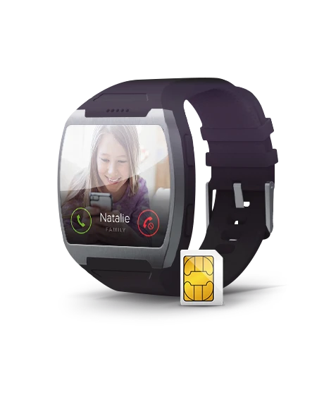 A microSIM slot turns the Atomic into a miniaturized smartphone that lives on your wrist