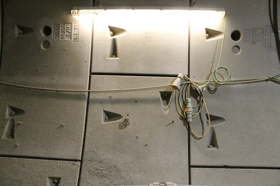 Running tunnels made of preformed concrete segments are left behind by the tunnel-boring machines (Photo: Stu Robarts/Gizmag)