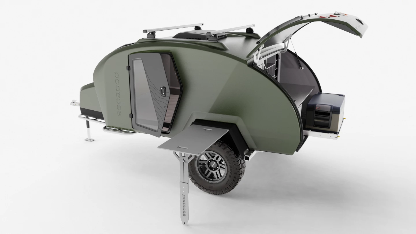 Escapod launches the Topo2 in four body colors and three door colors for a variety of combinations