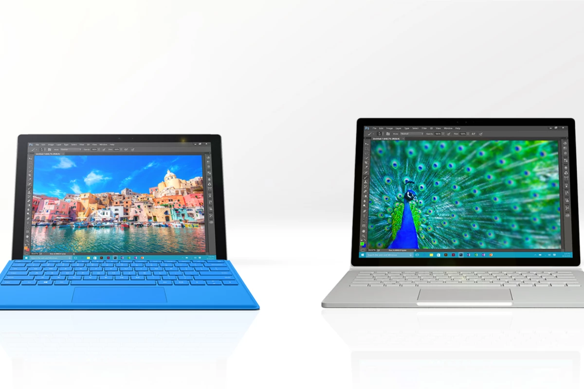 Surface buyers may have a tough decision in front of them this year with the Surface Pro 4 (left) and Surface Book