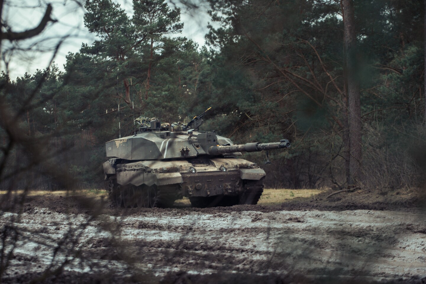 Challenger 2 main battle tank from The Queen's Royal Hussars